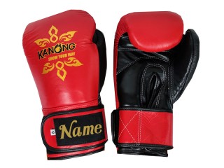 Guantes de boxeo personalizados (cuero) : KNGCUST-R-419