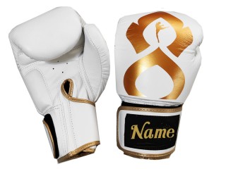 Guantes de Muay Thai personalizados (cuero)  : KNGCUST-R-425