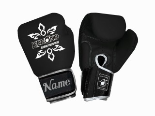 Guantes de Muay Thai personalizados (cuero)  : KNGCUST-R-426