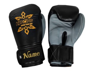 Guantes de Muay Thai personalizados (cuero)  : KNGCUST-R-416