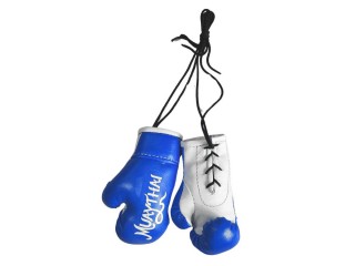 Colgando guantes de Muay Thai  pequeños Kanong : Azul