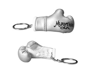 Llavero de guantes de Muay Thai  Kanong : Plata