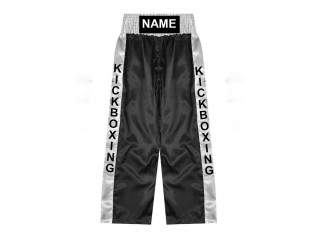 Pantalones de kickboxing personalizados : KNPANTS-001-Black