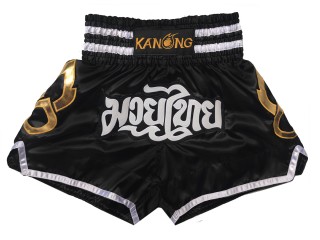 Pantalones Muay Thai Kanong : KNS-143-Negro-K