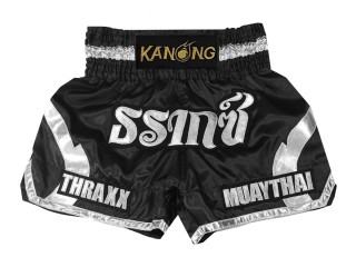 Pantalon Muay Thai Personalizados : KNSCUST-1203 Negro