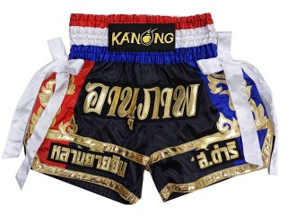 Shorts muay thai Personalizados : KNSCUST-1214 Negro