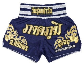 Pantalones Muay Thai Personalizados : KNSCUST-1249-Marina