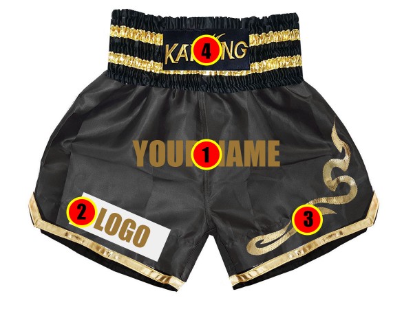 Arbitraje Rugido en frente de Pantalon Boxeo - Shorts de boxeo personalizados | Boxeothai.com