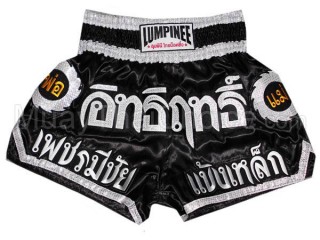 Pantalones Muay Thai Lumpinee : LUM-051-Negro-Oro